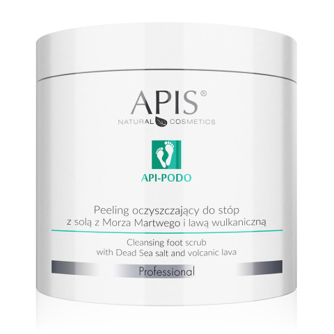 Apis - Peeling oczyszczający do stóp z solą z Morza Martwego i lawą wulkaniczną 700 g Apis - Peeling oczyszczający do stóp z solą z Morza Martwego i lawą wulkaniczną 700 g