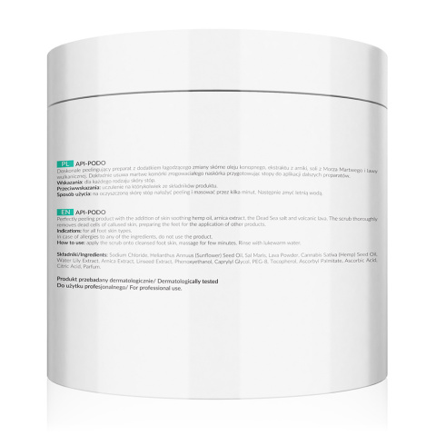 Apis - Peeling oczyszczający do stóp z solą z Morza Martwego i lawą wulkaniczną 700 g Apis - Peeling oczyszczający do stóp z solą z Morza Martwego i lawą wulkaniczną 700 g